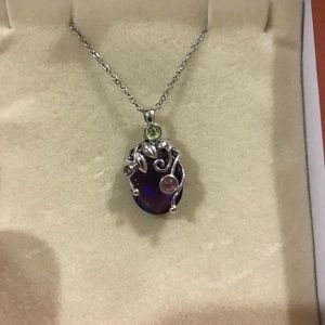 FLASH SALE Fire&ice Amethyst necklace